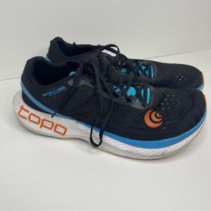 Topo Men's Specter 12.5  Black and Blue Athletic Shoes